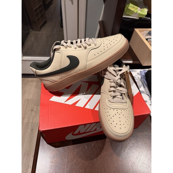 Nike Mens Shoes Nike Court Vision Low Lt Khaki Seq Gum Medium Brown main image 8